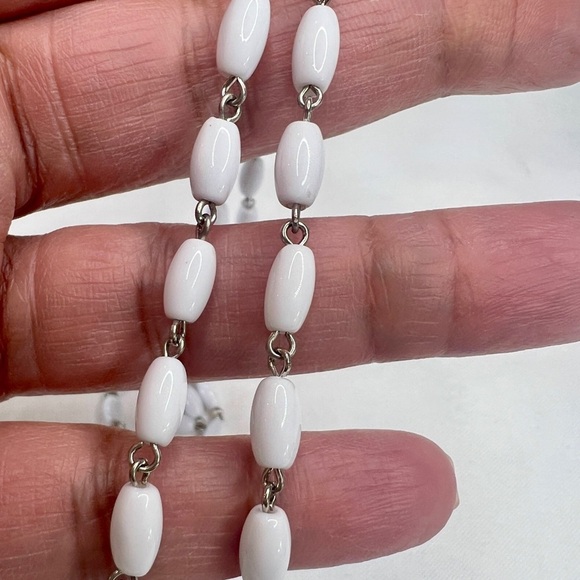 Rosary white and silver - Picture 5 of 5